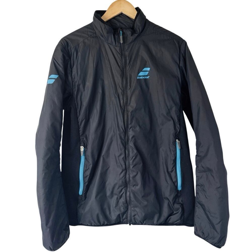 Babolat Men’s Black Padded Primaloft Lightweight Training Jacket / Size M *EUC